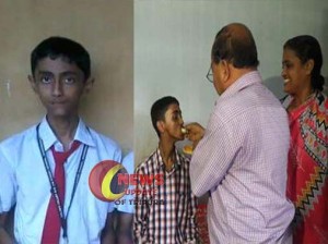সপ্তম স্থানাধিকারী বেলোনিয়া গভঃ ইংলিশ মিডিয়াম হাই স্কুল থেকে সৌরভ মজুমদার